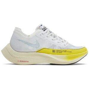 Nike ZoomX Vaporfly Next % 2 White Yellow Women's Tennis Shoes Sneakers 5.5 New